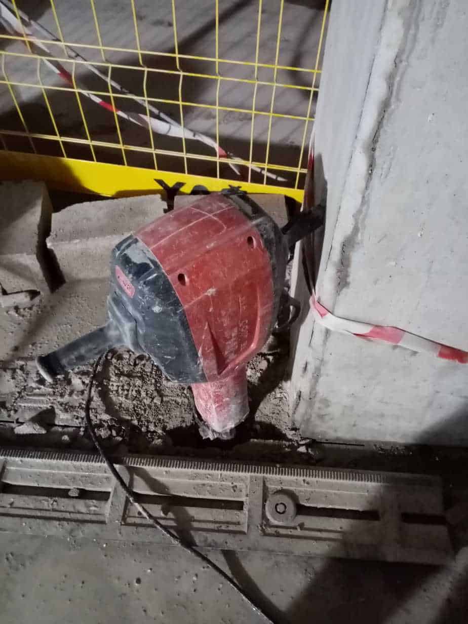 Beton kesim uygulaması
